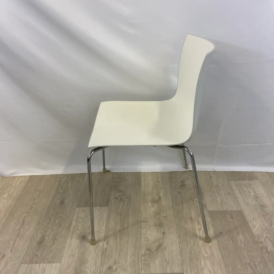 Chaise Catifa blanche 4 pieds - Arper