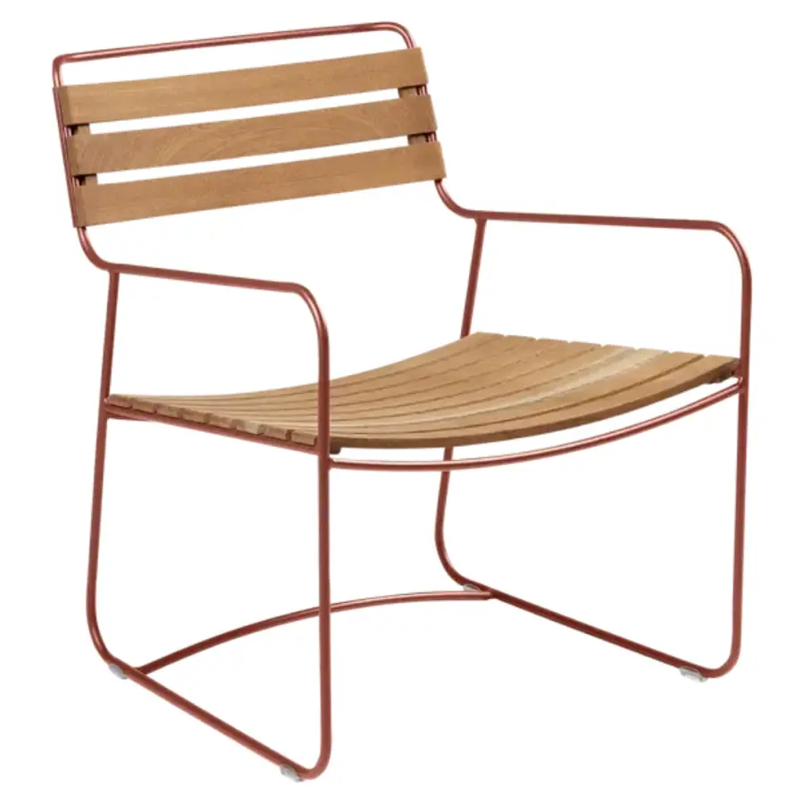 FAUTEUIL BAS FERMOB - OCRE ROUGE