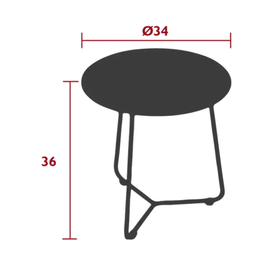 TABLE D'APPOINT FERMOB - COCOTTE REF 4703
